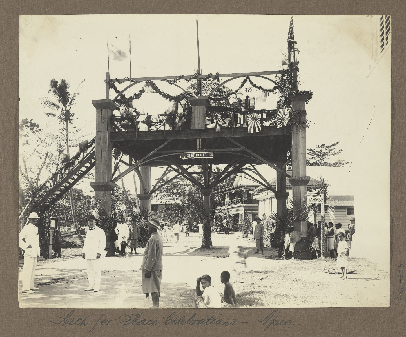 Arch for peace celebrations